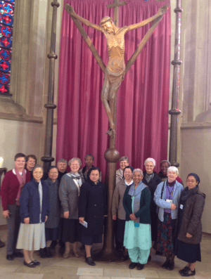 The group in front of the Coesfeld Cross