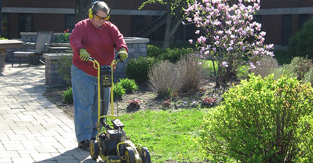 When Sr. Mary Ruth isn’t assisting clients, she spends many hours a week helping to maintain the grounds at the Toledo Provincial Center.