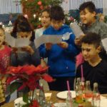Café de Natal com refugiados no Kloster Marienhain, Vechta, Alemanha