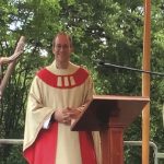 First Mass of two newly ordained priests in the park of Kloster Annenthal, Coesfeld